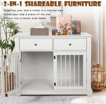 Cranbrook Dog Crate Furniture with Drawers