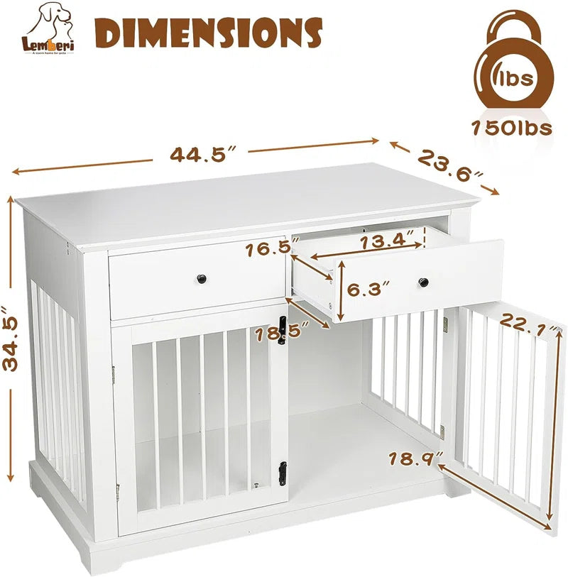 Cranbrook Dog Crate Furniture with Drawers