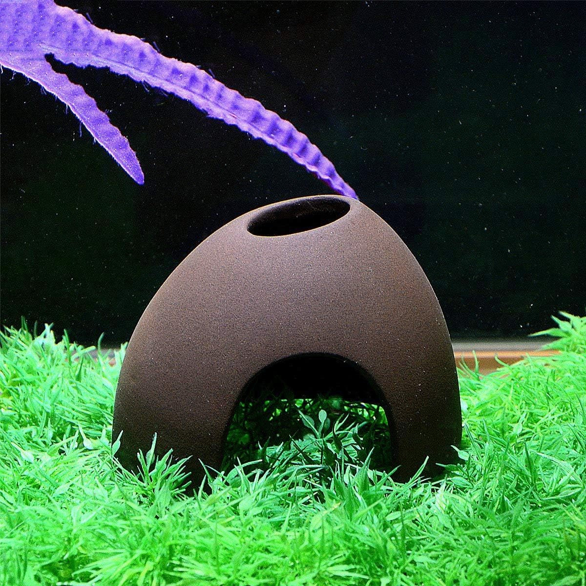 Aquarium Decorations Ceramic Cave,Betta Fish Tank Accessories for Betta Fishes Shrimp Shelter Breeding Tube Hiding, Aquatic Pets to Rest, Betta Fish Toys